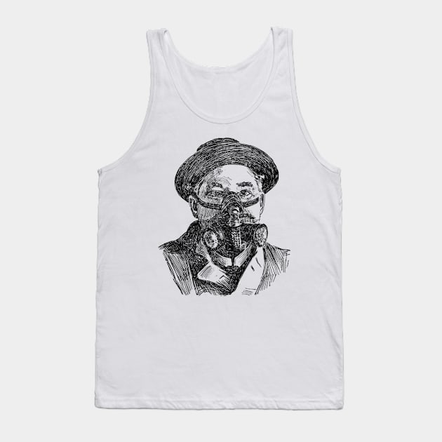 Man in gas mask Tank Top by Redbooster